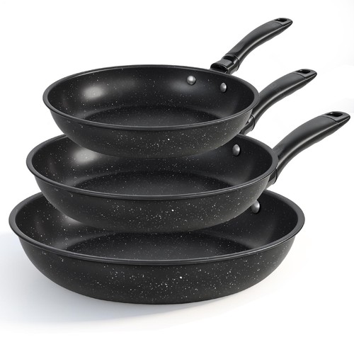3er set bratpfannen - set,