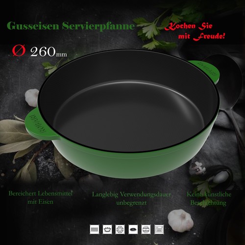Gusseisen pfanne servierpfanne - pfanne,